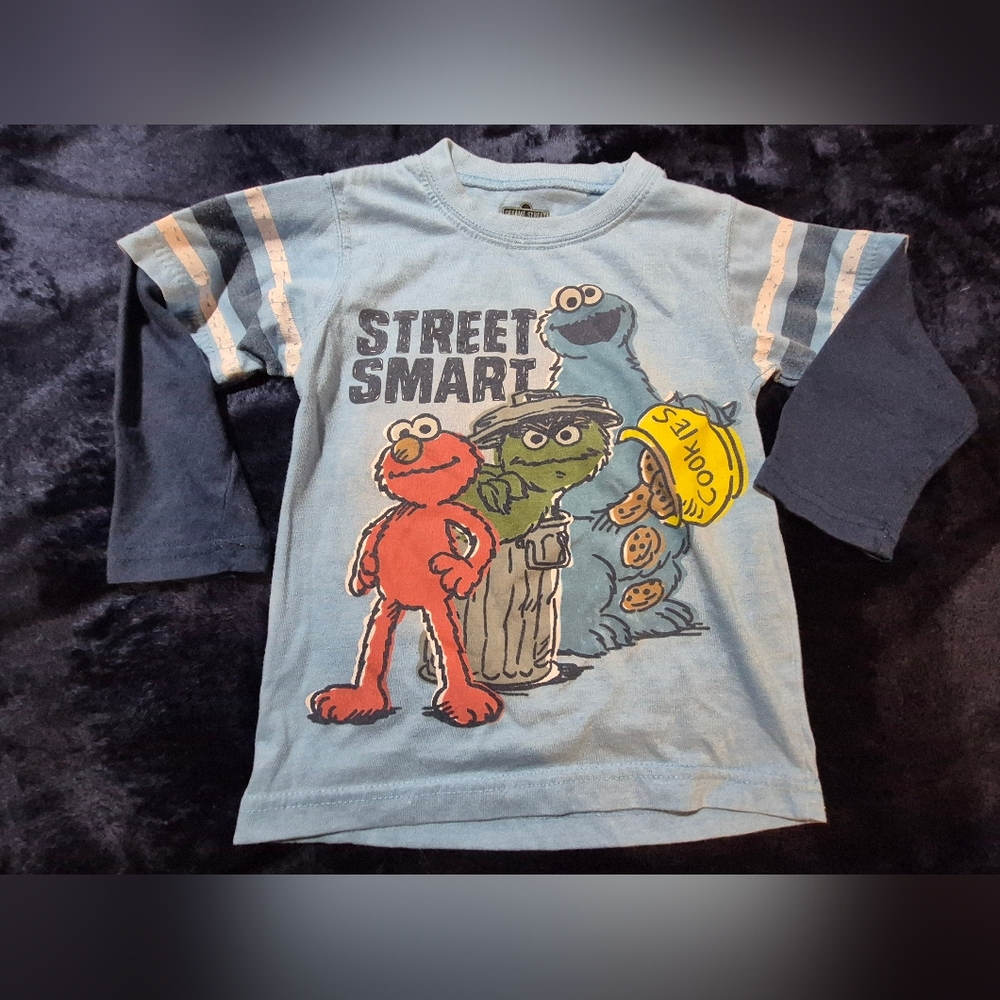 Sesame Street Blue Kids Shirt